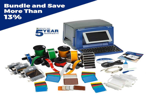 เครื่องพิมพ์ลาเบล Brady printer s3100 printer with brady workstation safety pipe id kit